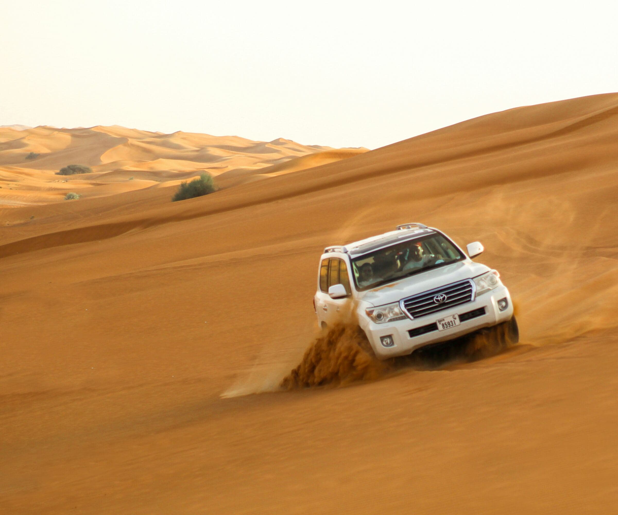 Dunes in the desert outside Dubai